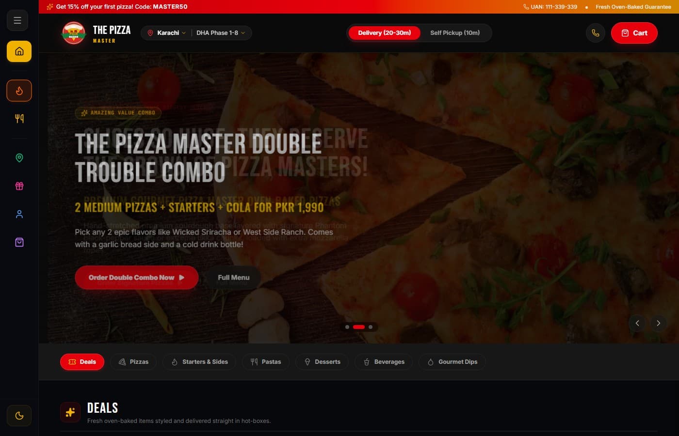 The Pizza Master — case study by ZadionLabs